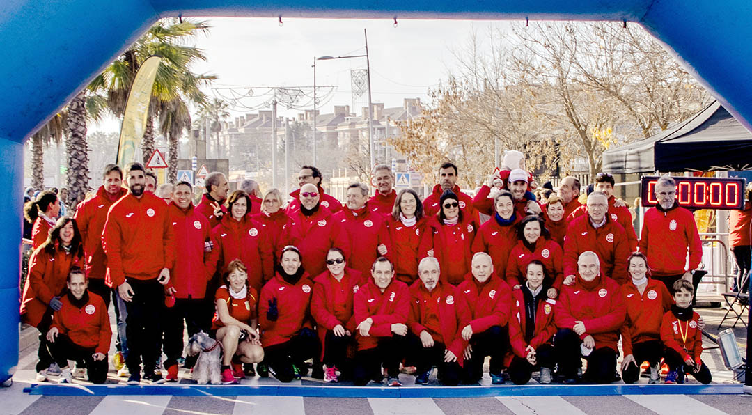 El equipo del Club de atletismo organizador de la XV Milla urbana de Boadilla del Monte (2023)